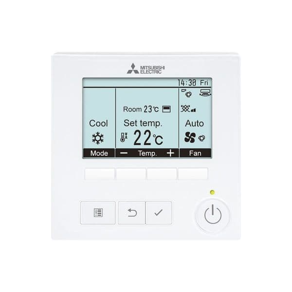 Hard Wired Mitsubishi Electric Air Conditioning 606129 PAR-41MAA PAR41MAA Standard Wired Controller