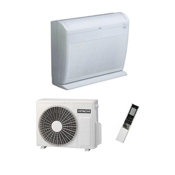 Hitachi Air Conditioning Floor Mounted RAF-25RPA Inverter Heat Pump 2.5Kw/9000Btu A+ 240V~50Hz