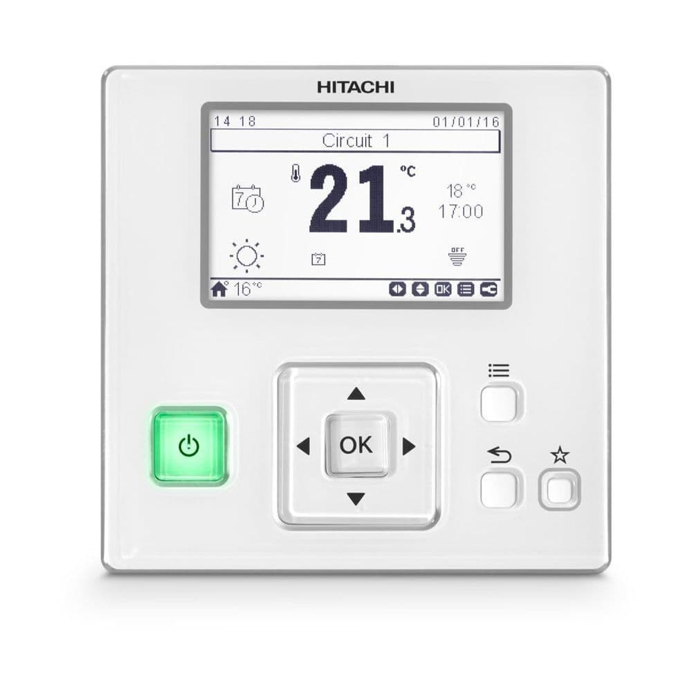 Hitachi Air Conditioning PC-ARFP1E LCD Advanced Wired Remote Controller
