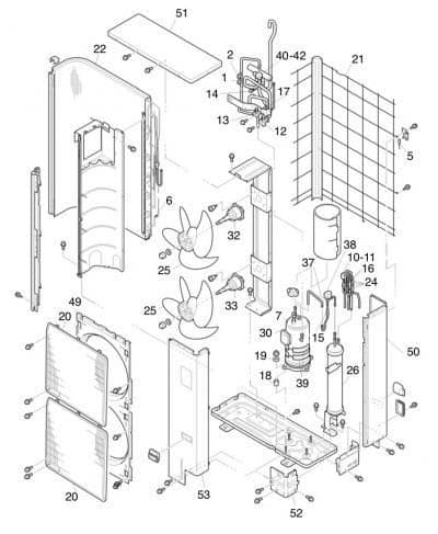 Hitachi Air Conditioning Spare Part E01163 Condensing Coil UTOPIA DC-INVERTER RAS-HRNE