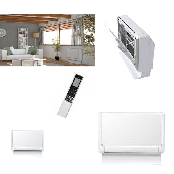 Hitachi Shirokuma Floor Mounted RAF-35RXB Inverter Heat Pump  3.5Kw/12000Btu A++ 240V~50Hz