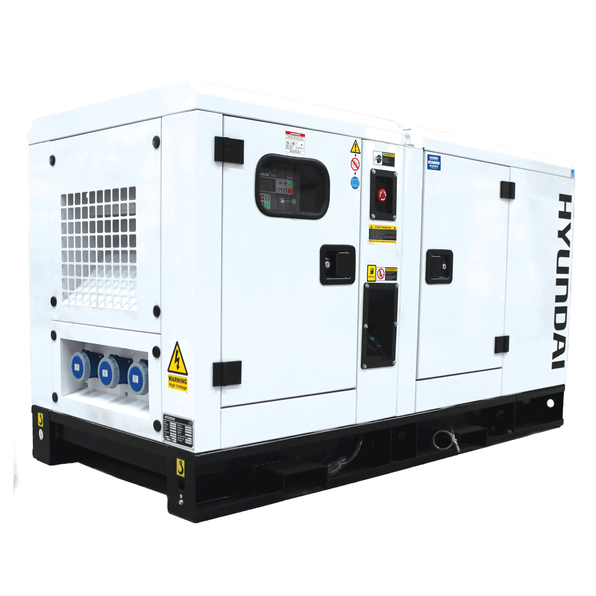 Hyundai DHY22KSE 22kVA/27.5kVA Diesel Housed Weather-proof 3 Phase Standby Generator 415V~50Hz