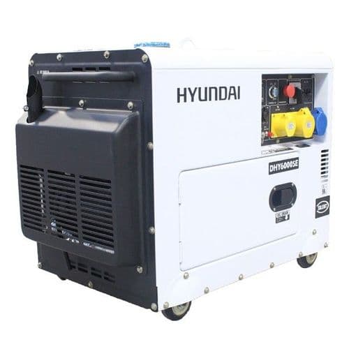 Hyundai DHY6000SE 5.2kW/6.5kVA 'Silent' Diesel Generator 230V~50Hz
