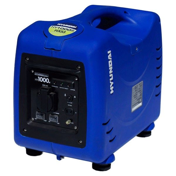 Hyundai HY1000Si Lightweight 1000W/1250kVA Portable Petrol Inverter Generator 230V~50Hz