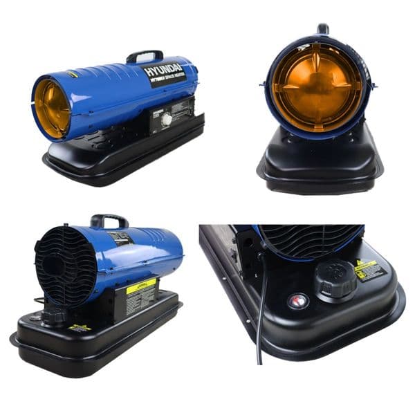 Hyundai HY70DKH Diesel/Kerosene Space Heater with Thermostat 20Kw/70000Btu 230V~50Hz
