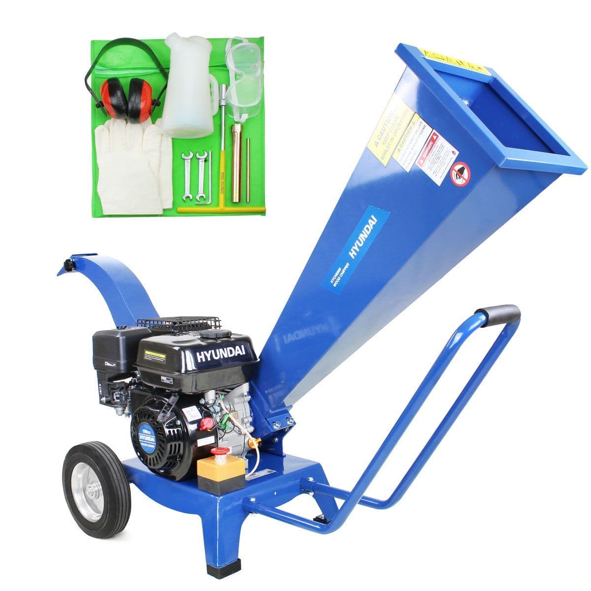 Hyundai HYCH6560 196cc Petrol 4 Stroke Wood Chipper 6 5hp