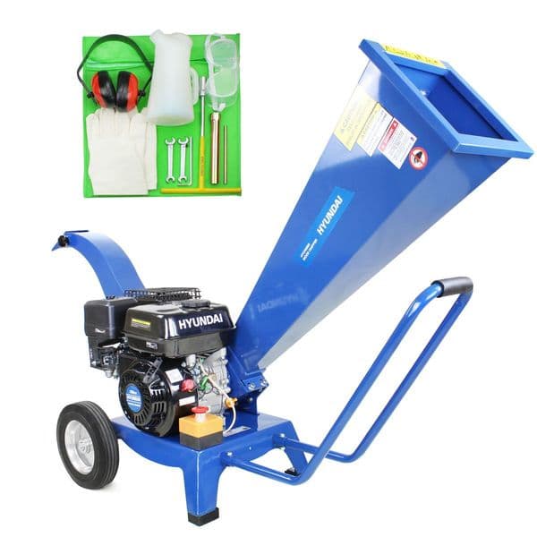 Hyundai HYCH6560 196cc Petrol 4 Stroke Wood Chipper 6.5hp