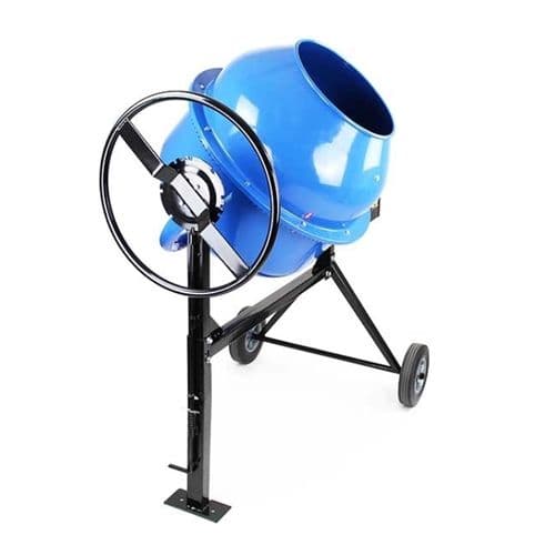 Hyundai HYCM160 Portable Electric Cement Mixer 160 litre 650w 240V~50Hz Standard UK 3 Pin 13amp Plug