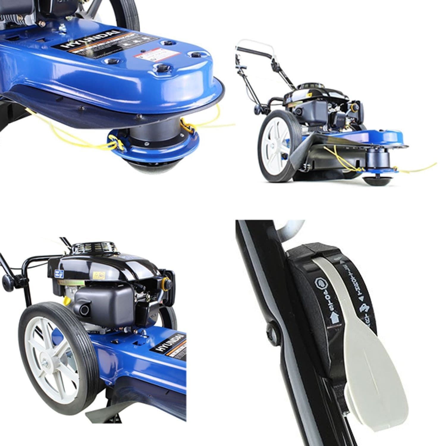 Hyundai HYFT56 560mm Petrol Push Field Grass Trimmer 5 5hp 160cc