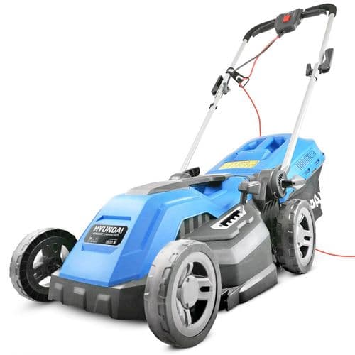 Hyundai HYM3800E 38cm Electric Rotary Rear Roller Mulching Lawnmower 1600W 230V~50Hz
