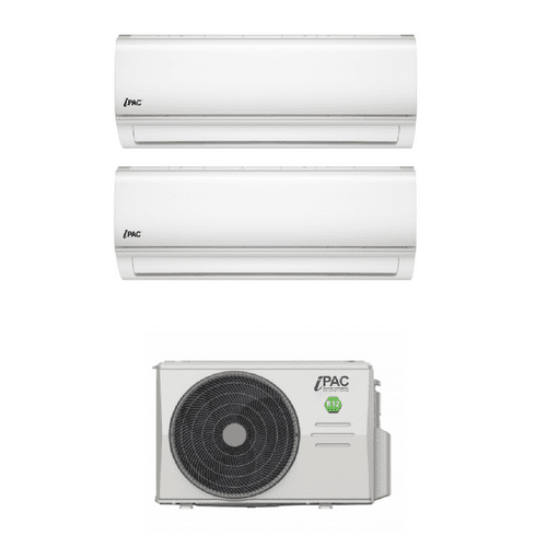 iPac Air Conditioning iPAC-18-MOU 5Kw Outdoor 2 x 3.5kW iPAC-12WS-IN Wall Mounted Kit