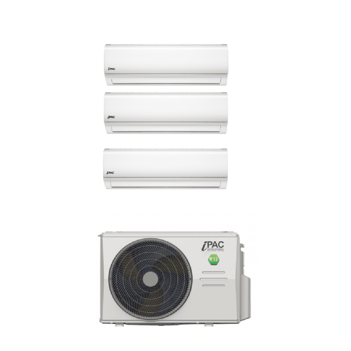 iPac Air Conditioning iPAC-27-MOU 7Kw Outdoor 3 x 3 5kW iPAC-12WS-IN Wall  Mounted Kit