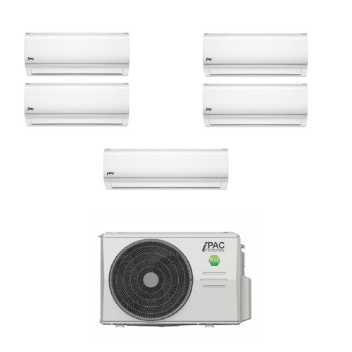iPac Air Conditioning iPAC-42-MOU 12Kw Outdoor 5 x 3.5kW iPAC-12WS-IN Wall Mounted Kit