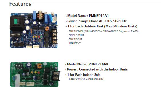 Lg Air Conditioning Control Accessory PI-485 Remote Control For Communication For LG Units