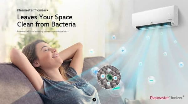 Lg Air Conditioning Deluxe DC12RK-NSJ+DC12RK-UL2 Wall Mounted Heat Pump 3.5Kw/12000Btu A++ R32