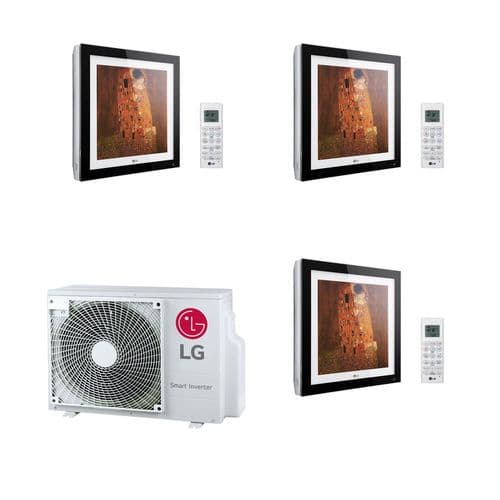 Lg Air Conditioning MU3R19-U21 6Kw Multi Room Heat Pump 3 x MA09R-NF1 Artcool Gallery R32 A+++