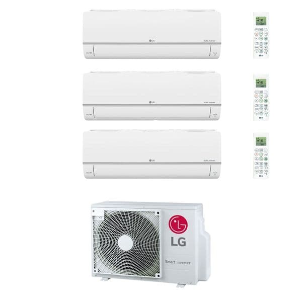 Lg Air Conditioning MU4R25-U21 Multi Room 3 of PC12SK-NSJ Standard Plus Wall Mounted Heat Pump A+++