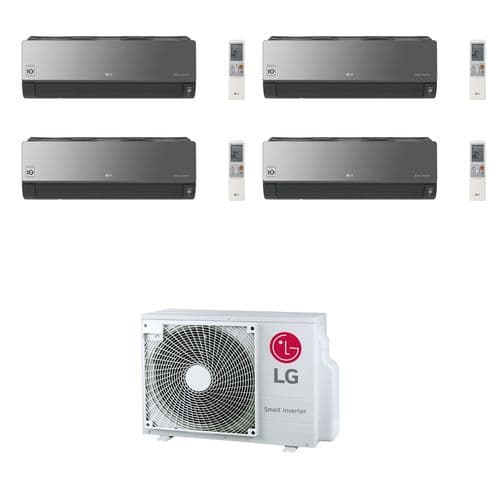 Lg Air Conditioning MU5R30-U40 Multi Room 4 of AC12BK-NSJ Artcool Mirror Wall Mounted Heat Pump