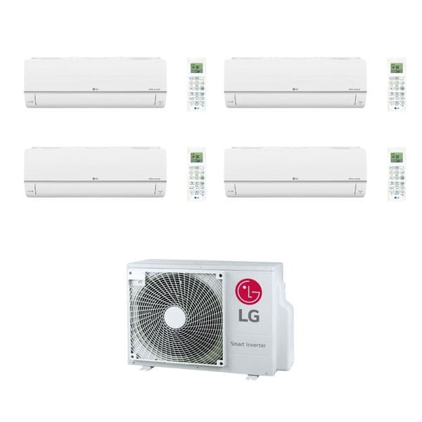 Lg Air Conditioning MU5R30-U40 Multi Room 4 of PC12SK-NSJ Standard Plus Wall Mounted Heat Pump A++