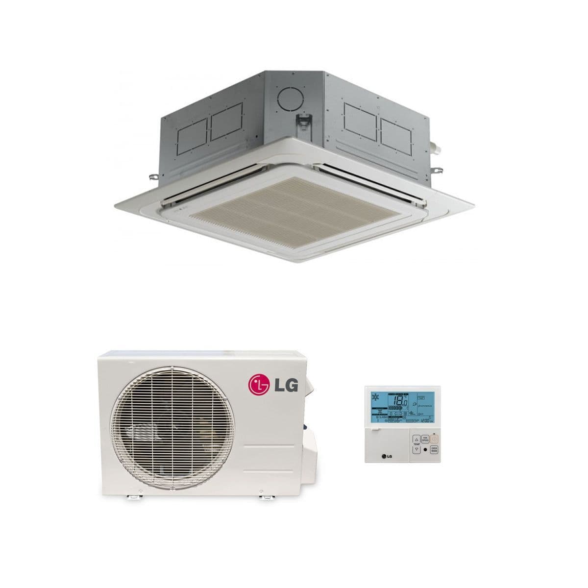 LG Air Conditioning UT12H-NP1 Cassette Heat Pump 3 5 Kw / 12000 Btu Hyper  Inverter 240V 50Hz