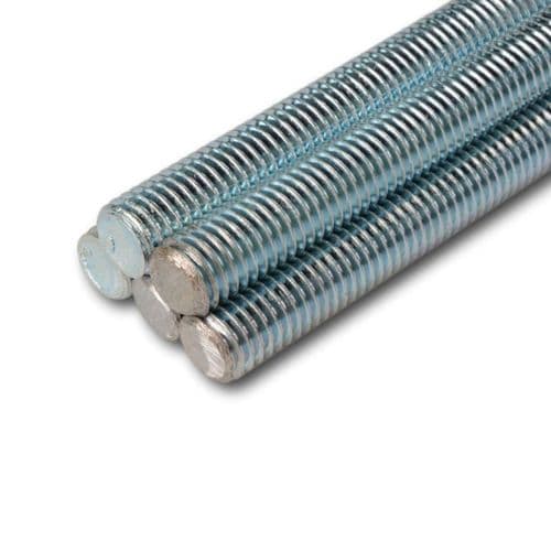 M8 x 3 Meters BZP Studding Threaded Rod 1 Piece