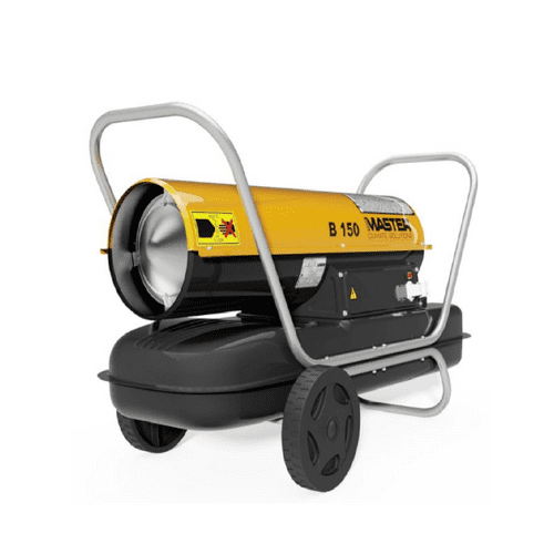 Master B150DV Dual Voltage Direct Diesel Oil Heater, 44 Litre Tank, 44kW/150,500Btu, 110V/240V