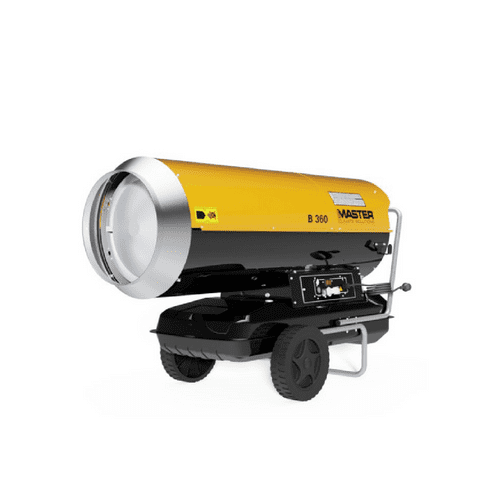 Master B360240 Direct Diesel Oil Heater with Wheels 105 Litre Tank 111kW/379000 Btu 230V~50Hz