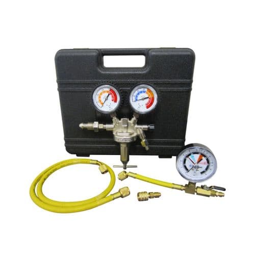 Mastercool 53030 Pressure Testing Single Stage Nitrogen Regulator, Test Gauge with Isolator