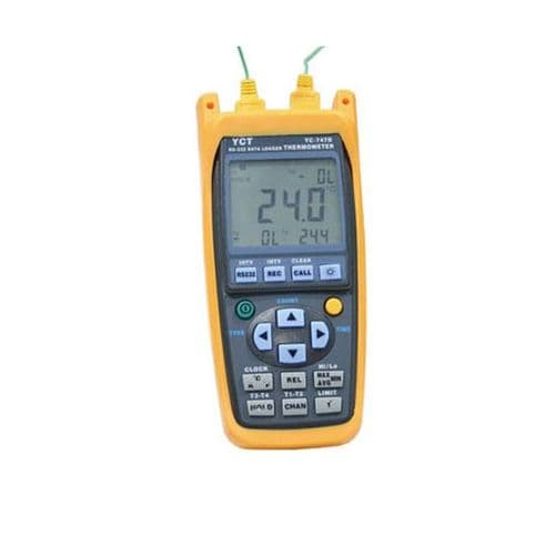 MAXTHERMO-GITTA Hand Held YC-747D Thermometer / Data logger Supplied With 2 Probes