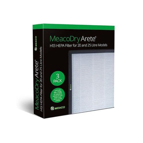 MeacoDry Arete® FILARA3 H13 HEPA filter for 20 and 25L models 3 Pack