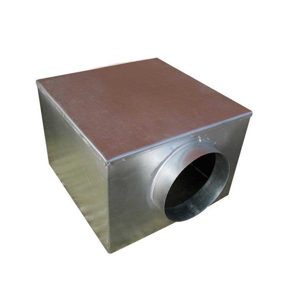 Metal 450mm Plenum Box with 200mm Side Entry Spigot with Spot Welded ...