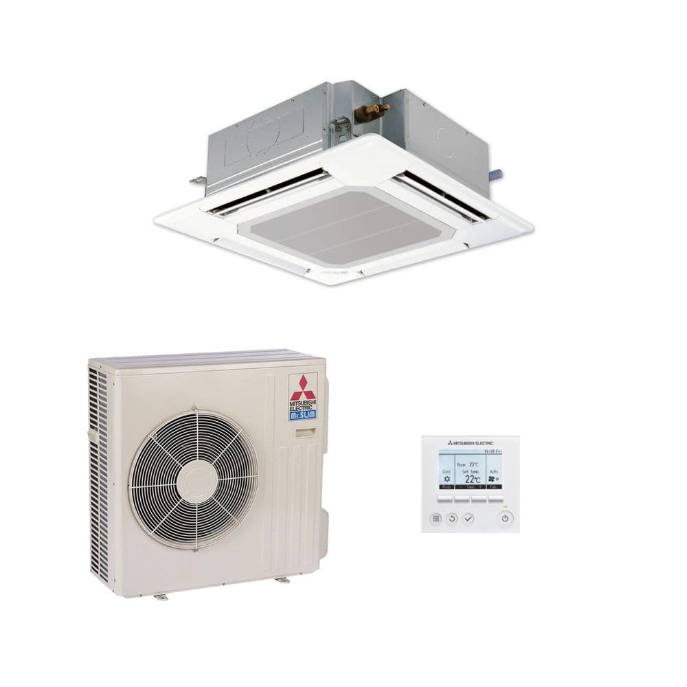 Mitsubishi Electric Air Conditioning Cassette PLA-SP71BA Inverter Heat Pump  (7.1kW / 24000Btu) 240V~50hZ
