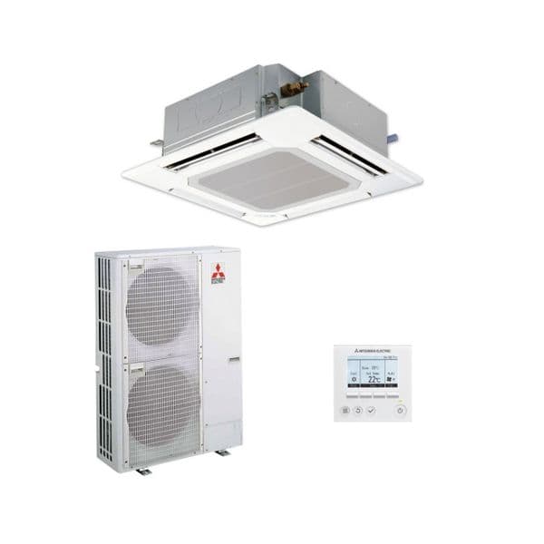 Mitsubishi Electric Air Conditioning Cassette PLA-ZM100EA Power Inverter 10Kw/34000Btu R32 A++ 240V