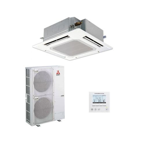 Mitsubishi Electric Air Conditioning Cassette PLA-ZM125EA Power Inverter Heat Pump 12.5Kw/42000Btu R32 A++ 240V/415V~50Hz