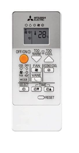 Mitsubishi Electric Air Conditioning MSZ-HR25VF Classic Wall Mounted 2.5Kw/9000Btu R32 A+ 240V~50Hz
