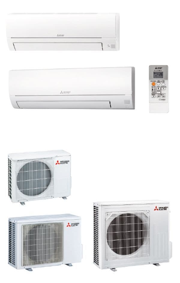 Mitsubishi Electric Air Conditioning MSZ-HR25VF Classic Wall Mounted 2.5Kw/9000Btu R32 A+ 240V~50Hz