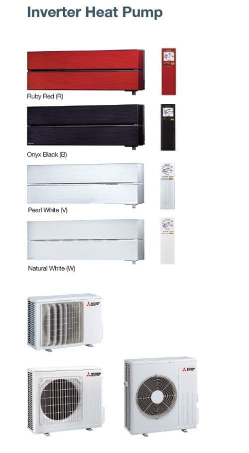 Mitsubishi Electric Air Conditioning MSZ-LN50VG2 5Kw/17000Btu R32 Heat Pump Wall Install Pack