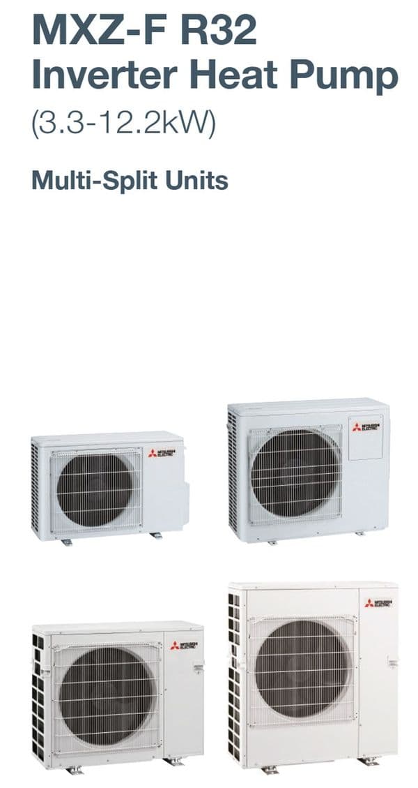 Mitsubishi Electric Air Conditioning MXZ-2F33VF3 Multi 2 x MSZ-LN25VG2 2.5kW Wall A++ 240V~50Hz