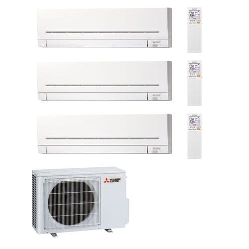 Mitsubishi Electric Air Conditioning MXZ-3F54VF3 Multi 3 x MSZ-AP25VGK 2.5kW Wall A++ 240V~50Hz