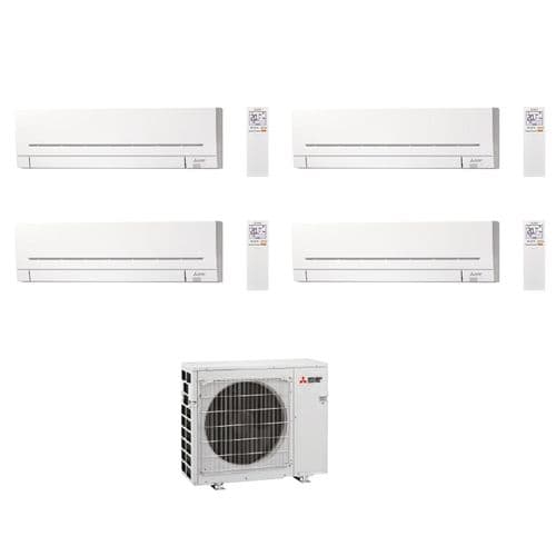 Mitsubishi Electric Air Conditioning MXZ-4F72VF3 Multi 4 x MSZ-AP25VGK 2.5kW Wall A++ 240V~50Hz