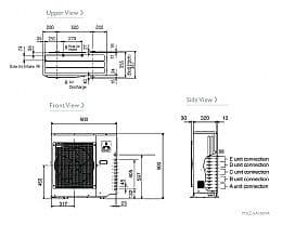 Mitsubishi Electric Air Conditioning MXZ-5D102VA 5 x 2.5Kw MSZ-SF25VA Multi Wall Air Conditioning A 240V~50Hz