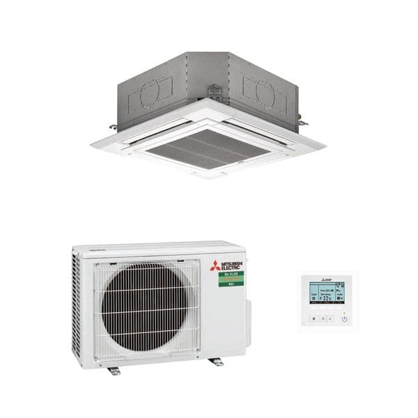 Mitsubishi Electric Air Conditioning PLA-M50EA Cassette Heat Pump 5Kw/17000Btu A++ R32 240V~50Hz