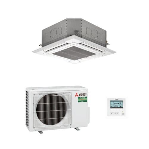 Mitsubishi Electric Air Conditioning PLA-M60EA Cassette Heat Pump 6Kw/19000Btu A+ R32 240V~50Hz