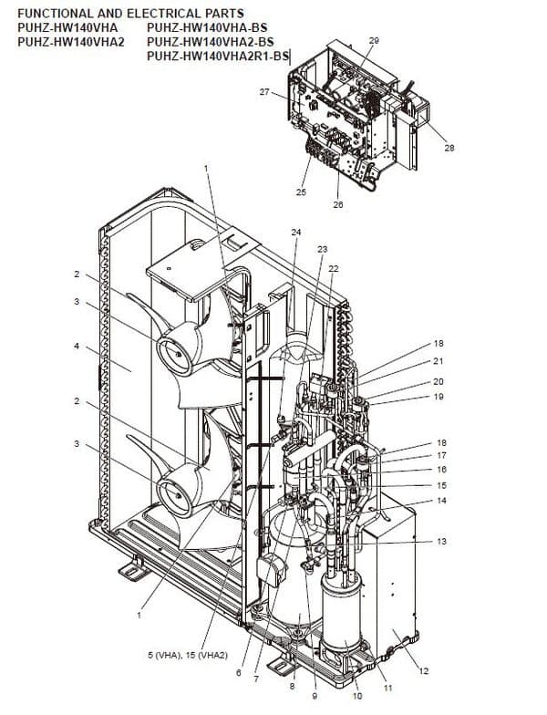 Mitsubishi Electric Air Conditioning Spare Ecodan R01H24408 249006 HEAT EXCHANGER PUHZ-HW140VHA2-BS