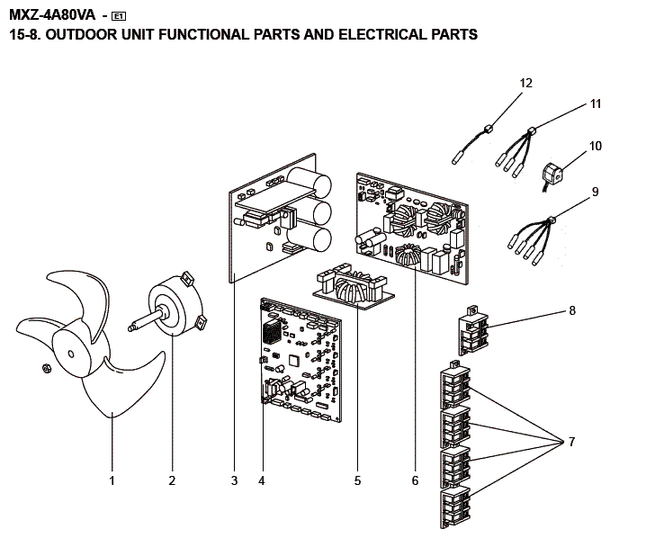 Mitsubishi Electric Air Conditioning Spare Part 241500 M218K1301 FAN MOTOR MXZ-4A80VA
