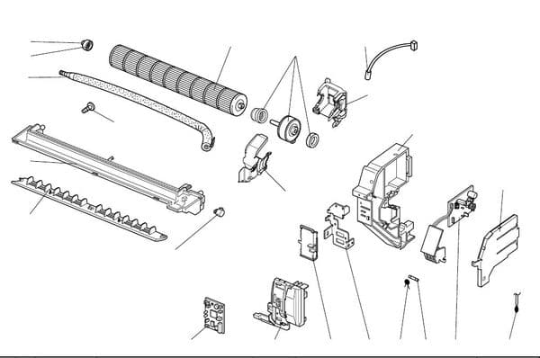 Mitsubishi Electric Air Conditioning Spare Part  259472 FAN MOTOR For Indoor MSZ-HC35VAB-E1