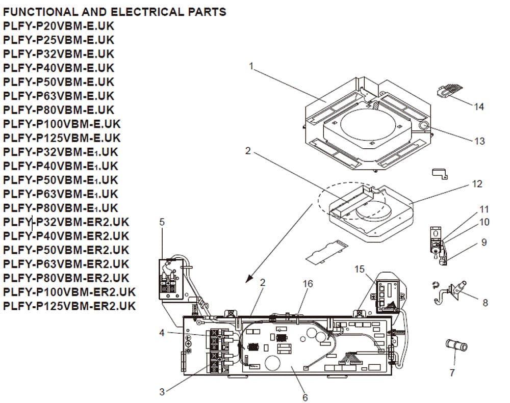 Mitsubishi Electric Air Conditioning Spare Part S700B1533 205281 DRAIN