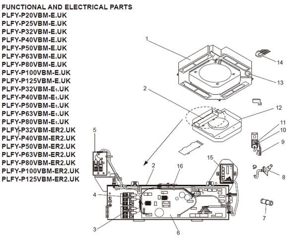 Mitsubishi Electric Air Conditioning Spare Part S700B1533 205281 DRAIN SENSOR HOLDER PLA-RPBA PLFY