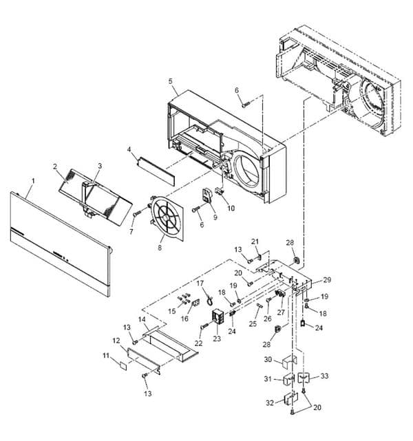 Mitsubishi Electric Air Conditioning Spare Part VL-100EU5 Y36004717 270651 FILTER Lossnay VL100EU5