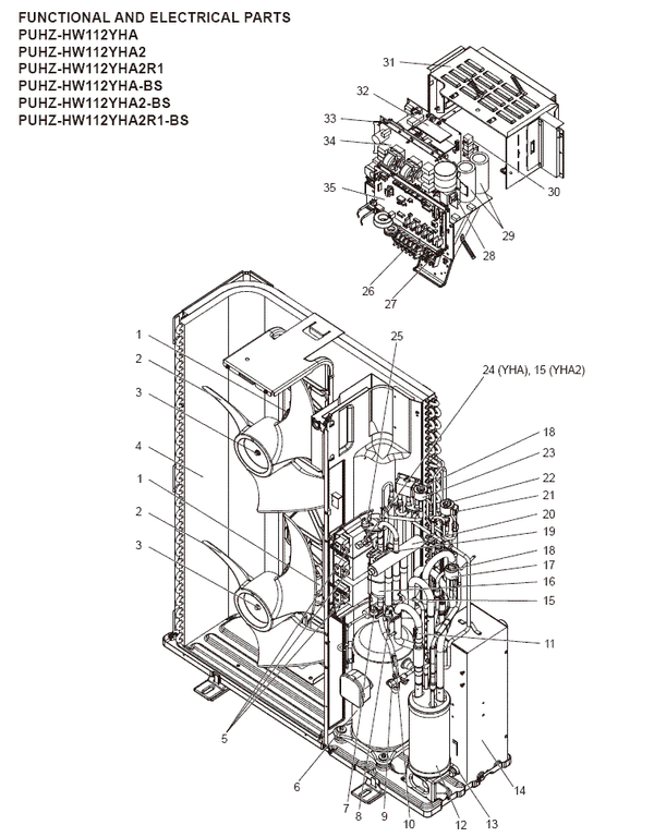 Mitsubishi Electric Air Conditioning Spare R01E98221 325654 FAN MOTOR <G> PUHZHW